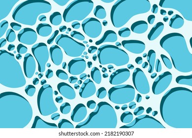 Shining blue water ripple pool abstract vector background. Vector ocean water texture