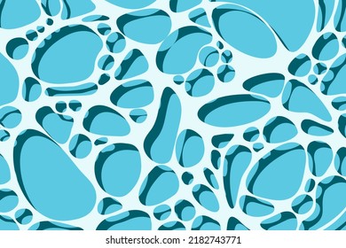 El fondo vectorial abstracto de la piscina de agua azul brillante. Textura del agua oceánica vectorial