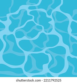 Resumen de la piscina de agua azul brillante. Patrón de ondas azules sin foco. ola oceánica o marítima