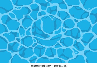 Shining blue water ripple pool abstract vector background
