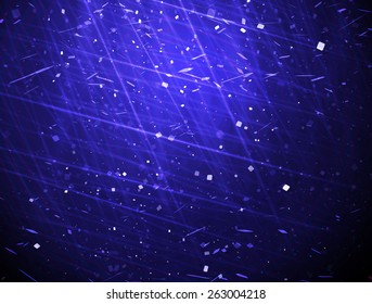 Shining bokeh blue illustration. Vector