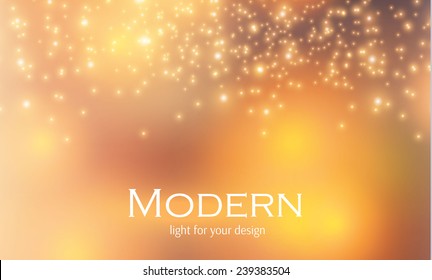 Shining bokeh blur background.  Vector illustration