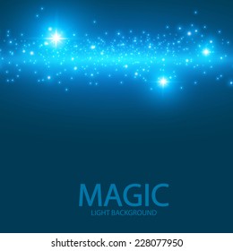 Brillante ilustración de bokeh. Vector.
