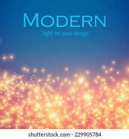 Shining bokeh illustration. Vector illustration