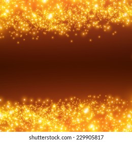 Shining bokeh illustration. Vector illustration