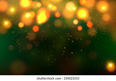 Shining bokeh illustration. Vector illustration