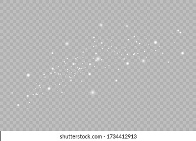 Shining bokeh isolated on transparent background. Vector illustration
