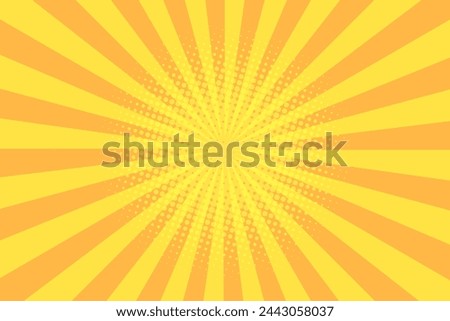 Shining and bright empty background. Place for your offer and advertising. Seasonal menu at resorts. Pop Art Retro Vector Illustration Kitsch Vintage 50s 60s Style