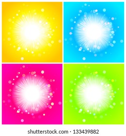 Shining bright sun
