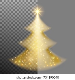 Shining Christmas tree. And also includes EPS 10 vector