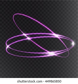 Shining circle banner. Vector illustration