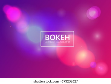 Shining colorful bokeh background vector illustration.