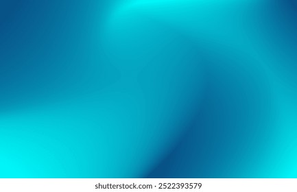 Shining and cool emerald blue gradient background. Modern vivid and dynamic wavy abstract design for artwork, advertising, banner, poster, cover, decoration, landing page, brochure, display, greeting