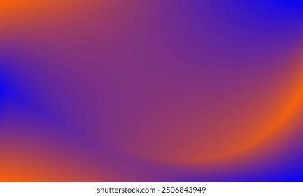 Shining and cool orange and blue gradient background texture. Modern vivid and dynamic abstract design illustration for artwork, advertising, banner, poster, cover, decoration, landing page, brochure