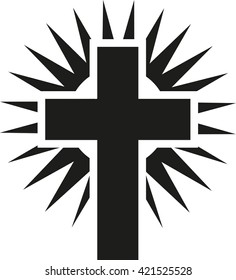 Shining cross jesus
