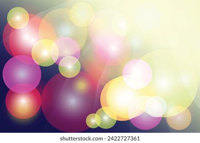 Shining defocused lights pink yellow bokeh background Gold sparkle Golden rays Copy space Greeting template Party design Flyer Banner Trendy Cover blank Colored wallpaper Blurred texture motion