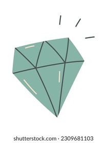 Gema de diamantes brillante Vector Ilustración