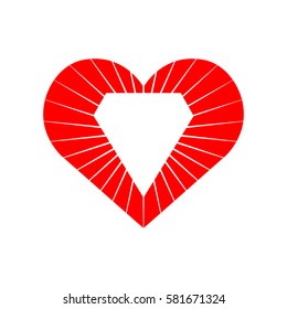Shining diamond in the heart