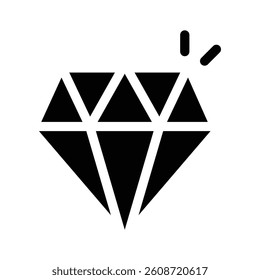 A shining diamond, representing high value or premium quality