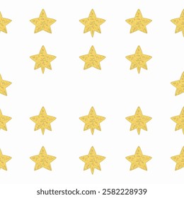A shining and elegant star pattern illustration in gold. Perfect for celebratory branding and decorative designs.
