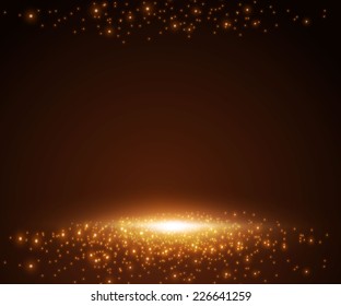 Shining empty space. Vector illustration