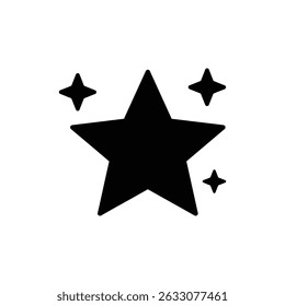Shining Five-Pointed Star for Festive Design