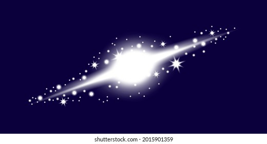 Shining galaxy. Electricity, shine. Cloud technology. glow light effect. Vector illustration. Stock image.