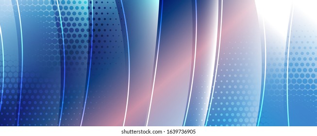 Fondo de onda abstracto de vidrio brillante. Efecto de línea de movimiento dinámico. Ilustración vectorial para fondo de escritorio, pancarta, fondo, tarjeta, ilustración del libro, página de inicio