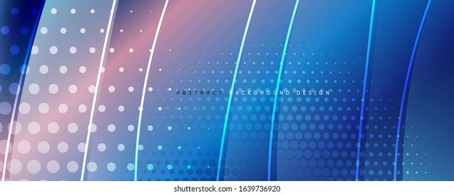Shining glass abstract wave background. Dynamic motion line effect. Vector Illustration For Wallpaper, Banner, Background, Card, Book Illustration, landing page