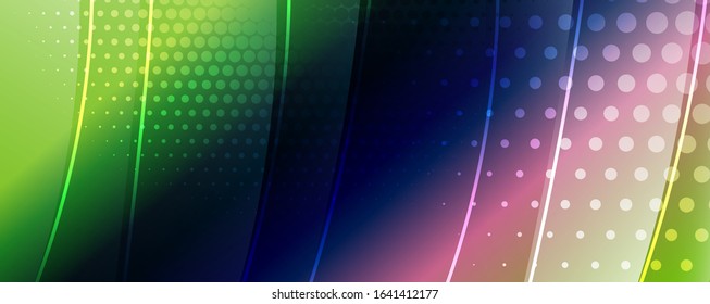 Fondo de onda abstracto de vidrio brillante. Efecto de línea de movimiento dinámico. Ilustración vectorial para fondo de escritorio, pancarta, fondo, tarjeta, ilustración del libro, página de inicio