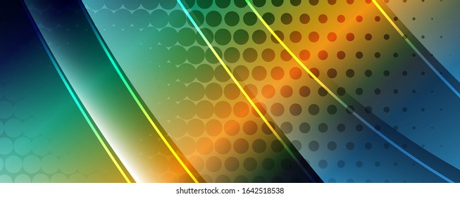 Shining glass abstract wave background. Dynamic motion line effect. Vector Illustration For Wallpaper, Banner, Background, Card, Book Illustration, landing page