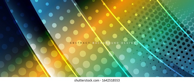 Fundo de onda abstrata de vidro brilhante. Efeito de linha de movimento dinâmico. Ilustração vetorial para papel de parede, banner, plano de fundo, cartão, ilustração de livro, página inicial