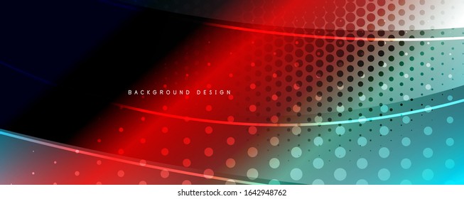 Shining glass abstract wave background. Dynamic motion line effect. Vector Illustration For Wallpaper, Banner, Background, Card, Book Illustration, landing page