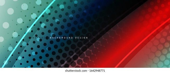 Shining glass abstract wave background. Dynamic motion line effect. Vector Illustration For Wallpaper, Banner, Background, Card, Book Illustration, landing page