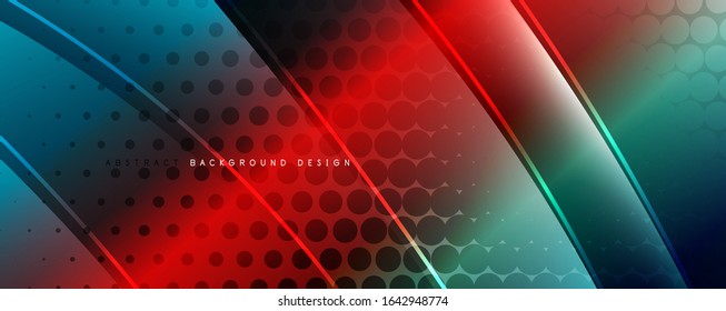 Shining glass abstract wave background. Dynamic motion line effect. Vector Illustration For Wallpaper, Banner, Background, Card, Book Illustration, landing page