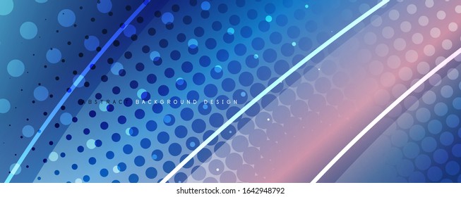 Fondo de onda abstracto de vidrio brillante. Efecto de línea de movimiento dinámico. Ilustración vectorial para fondo de escritorio, pancarta, fondo, tarjeta, ilustración del libro, página de inicio