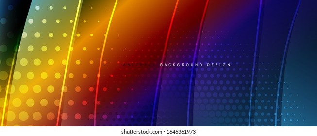 Shining glass abstract wave background. Dynamic motion line effect. Vector Illustration For Wallpaper, Banner, Background, Card, Book Illustration, landing page