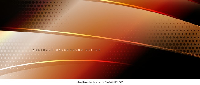 Shining glass abstract wave background. Dynamic motion line effect. Vector Illustration For Wallpaper, Banner, Background, Card, Book Illustration, landing page