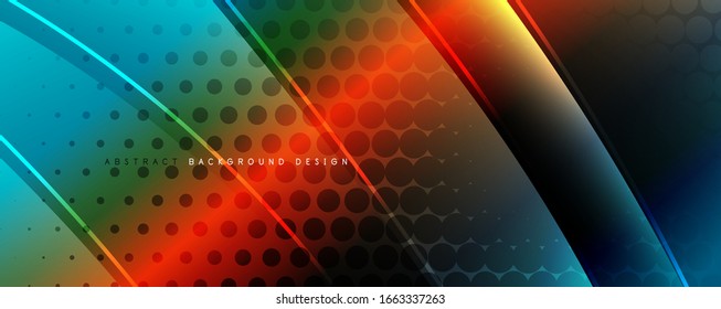 Shining glass abstract wave background. Dynamic motion line effect. Vector Illustration For Wallpaper, Banner, Background, Card, Book Illustration, landing page