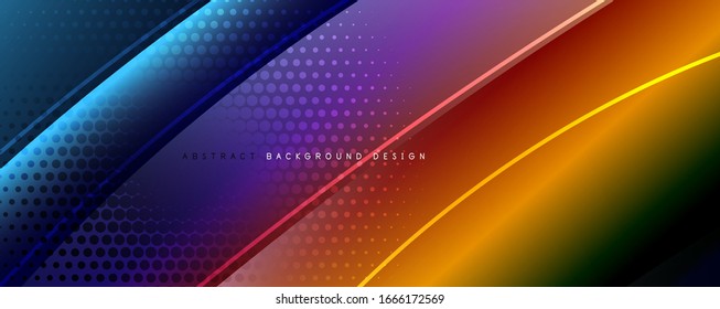 Shining glass abstract wave background. Dynamic motion line effect. Vector Illustration For Wallpaper, Banner, Background, Card, Book Illustration, landing page
