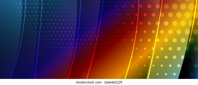 Abstrakter glänzender Wellenhintergrund. Dynamischer Bewegungszeileneffekt. Vektorillustration-Illustration für Bildschirmhintergrund, Banner, Hintergrund, Karte, Buchillustration, Landungsseite