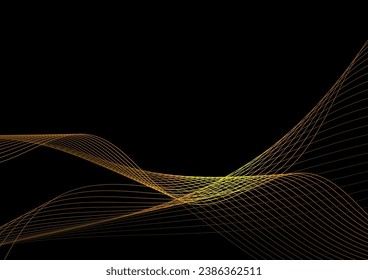 Shining gold abstract line background
