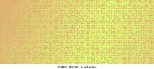 Glänzender goldener Disco-Partymuster-Hintergrund. Irisierende goldene Pailletten Mosaik Textur. funkelnde gelbe Rastertapete. Pop bis Comic glühenden Glitter Hintergrund. Vorlage für Vektordesign in den 70ern oder 80ern