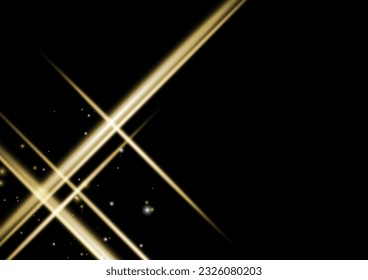 shining gold line black background