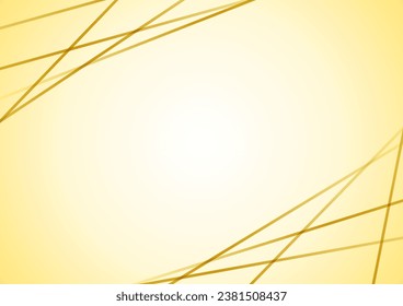 Shining gold line frame background