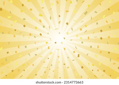 Shining Gold Vector Sunburst Illustration