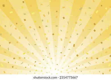 Ilustración de Sunburst del Vector de Oro Brillante