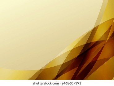 Shining golden abstract lines background