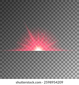 Shining golden star. Gold glowing light explodes. Light Effect Bright Star, Christmas Star.