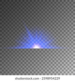Shining golden star. Gold glowing light explodes. Light Effect Bright Star, Christmas Star.